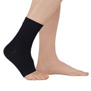 medi Protect Seamless Knit Ankle Support, Black, Medium