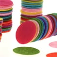 thumbnail image 2 of TAPDRA Part Mixed Color 3cm Felt Fabric Pad, Non Woven Fabric Flower Accessories, 100Pcs, 2 of 2