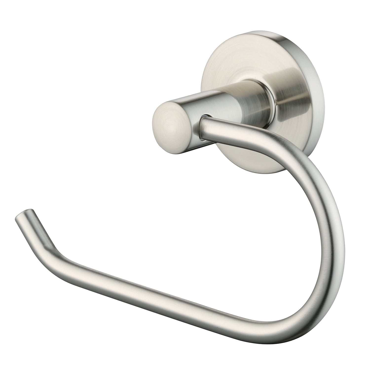 (3 pack) Mainstays Modern Round Toilet Paper Holder, Satin Nickel