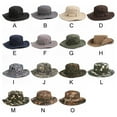 thumbnail image 2 of Men & Women Jungle Hat Wide Brim Camping Men's Bucket Hats Fishing Cap Sun Hat Military Boonie Hat COLOR C, 2 of 8