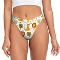 thumbnail image 1 of Balery Tiger Lion Tangas de Algodón para Mujer con Estampado – Ropa Interior Sexy, Transpirable, G-string-4X-Large, 1 of 6
