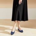 thumbnail image 6 of AOMAIS Women Ballet Flats Navy Pointy Toe Flats Mesh Shoes for Women Slip on Shoes(Navy,US10), 6 of 9
