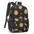 thumbnail image 2 of Sun and Moon Gothic Pattern 17" School Backpacks for Teens,Waterproof Oxford Fabric,S-Shape Padded Straps for School,Travel,Hiking,Camping, 2 of 6