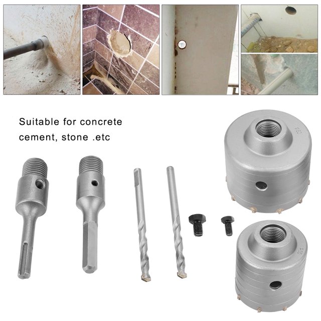 Broca Para Sierra Perforadora, Acero De aleación De 65/80mm, SDS Plus Para Pared