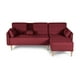 thumbnail image 2 of Sala Modular Reversible De Lino Rojo Modelo Carlton, 2 of 13
