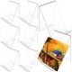 thumbnail image 1 of 8 Uds. Porta revistas transparentes soporte de exhibición de libros acrílico transparente soporte para folletos Oficina, 1 of 1