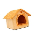 thumbnail image 3 of Casa para perros y gatos, refugio portátil para mascotas, cálida, para césped, pasillo, dormitorio S, 3 of 8