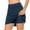Navy C, variant on AKAFMK Casual Mid Waist High Rise Skirt (Women's)