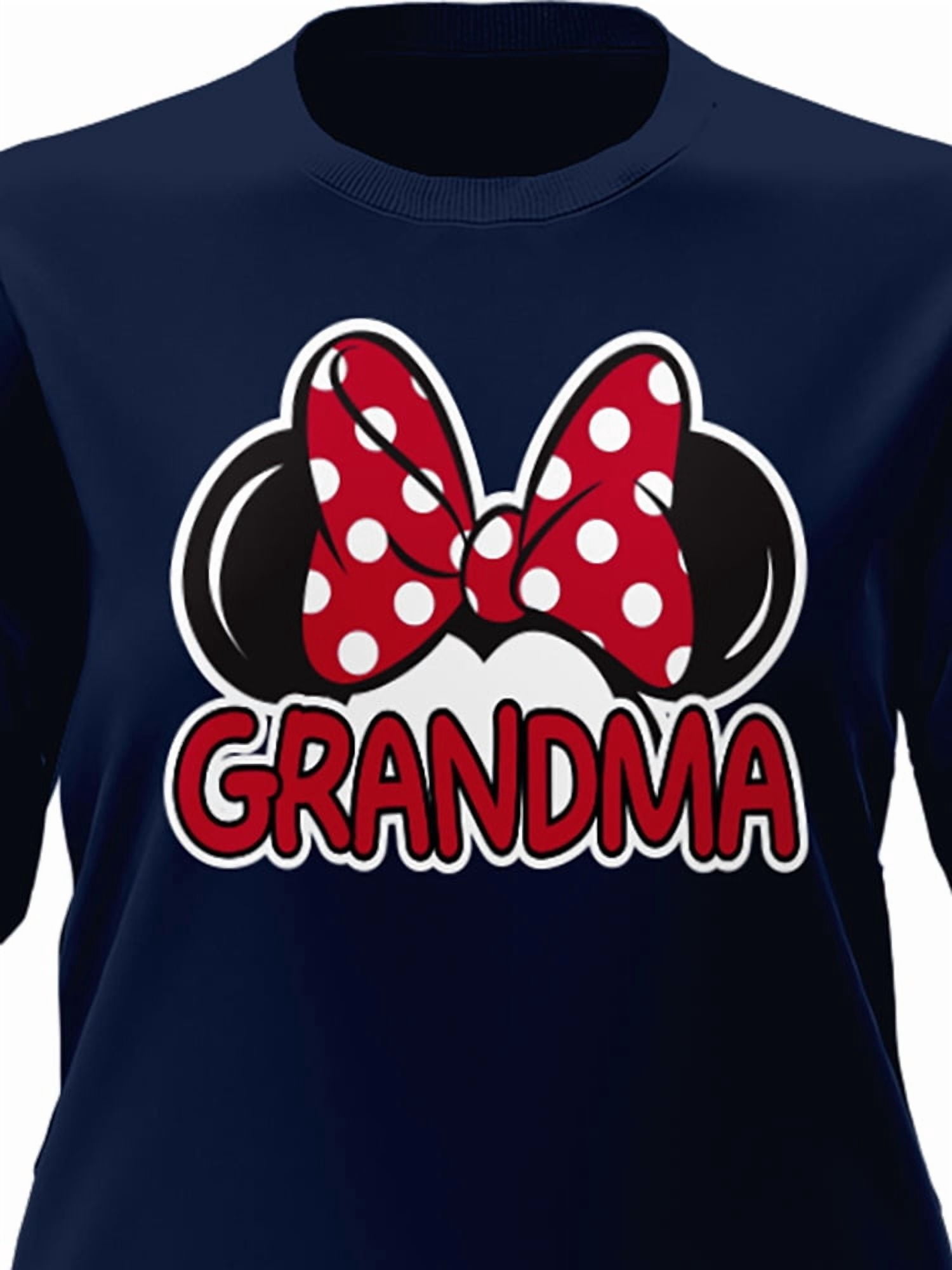 Disney Minnie Mouse Grandma Adult Tee Shirt, XS-3XL (Women's)