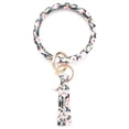 thumbnail image 2 of Bijoux en Liquidation, Bracelet en Cuir Tendance, Porte-Clés Rond avec Pompon, Multicolore, 2 of 2