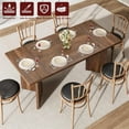 thumbnail image 5 of Senfot 71 Inch Rectangular Dining Table for 6 People, Long Wooden Dining Room Table,Farmhouse Tall Kitchen Table with Large Tabletop & Heavy Duty Legs for Kitchen,Dining Room & Living Room,Wood Color, 5 of 8