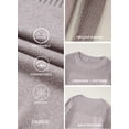 thumbnail image 3 of DOKOTOO Sweaters for Women Hollow Out Long Sleeves Soft Knit Crewneck Winter Sweater, 3 of 10