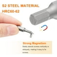 thumbnail image 4 of Uxcell 5pcs H4.0 Hex Screwdriver Bit 1/4" Hex Shank 25mm/1" Length Magnetic Hexagon Head Hex Bits S2 Steel Screw Driver Bit, 4 of 6