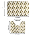 thumbnail image 3 of Honeii Leopard Print Pattern Bathroom Anti-Skid Pad Bathroom Mat Vintage Seamless Pattern Not-Slip Toilet Rug Set, 3 of 6