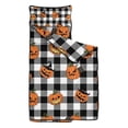 thumbnail image 2 of Checkered Halloween Pumpkin Pattern Toddler Nap Mats for Kids Preschool,50"x20" Sleeping Mat Bag or Kids,Toddler Sleeping Bag,Toddler Nap Mat or Daycare, 2 of 6
