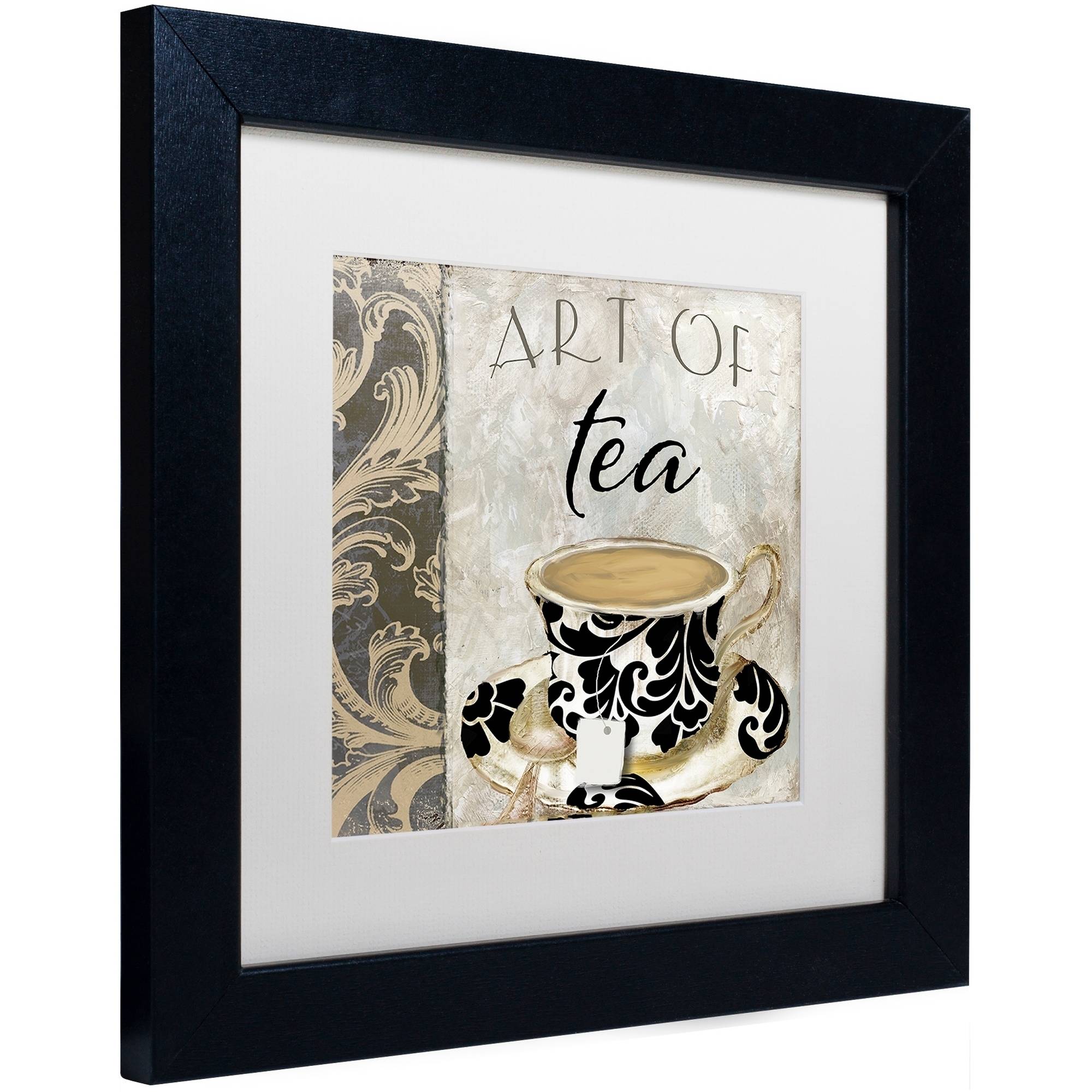 Trademark Fine Art "Art of Tea I" Canvas Art by Color Bakery White Matte, Black Frame