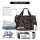 thumbnail image 5 of Disketp Red Mushrooms Bolsa de Viaje Tipo Duffle, Bolso de Mano para Fin de Semana para Mujer, Bolsa de Gimnasio Ligera para Hombre, Esencial para Viajes, 5 of 7