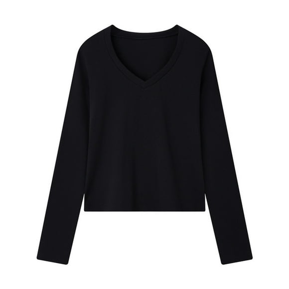 Fall Outfits V Neck Long Sleeve Shirts for Women Long Sleeve Tops for Women Going Out Long Sleeve Fall Shirts Long Sleeve Casual Shirts for Women