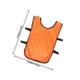thumbnail image 2 of WHAMVOX 8Pcs Reusable Soccer Pinnies Lightweight Polyester Vests with Open Sides for Ventilation, 2 of 8