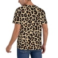 thumbnail image 2 of Rateoe Leopard Print-1 Pattern Men’s Baseball Short Sleeve Polo Shirt, Midweight Men's Shirt Golf Shirt Polo Shirts Quick Dry Short-4X-Large, 2 of 7