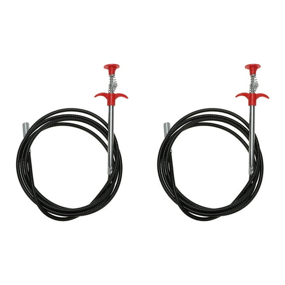 Gymnture Drain Grabber Clog Cleaning Tool Sewer Hair Grabber Remover Steel Wire Clean Hook Dredge Horse Snake Remover Unclogger