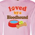 thumbnail image 4 of Inktastic Bloodhound Loved by a (Dog Breed) Long Sleeve T-Shirt, 4 of 5