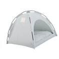 thumbnail image 3 of Winter Pet Tent Waterproof Cat House Weatherproof Warm Stray Cats Shelter Semi Enclosed Windproof with Sponge Lining Foldable Comfortable 35 x 35cm Gray, 3 of 9