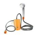 thumbnail image 4 of DYNWAVECA Portable Outdoor Shower Set Electric Shower Compact with Suction Cup Rechargeable with Hose Camping Shower Pump for Campervan Orange with Remote, 4 of 9