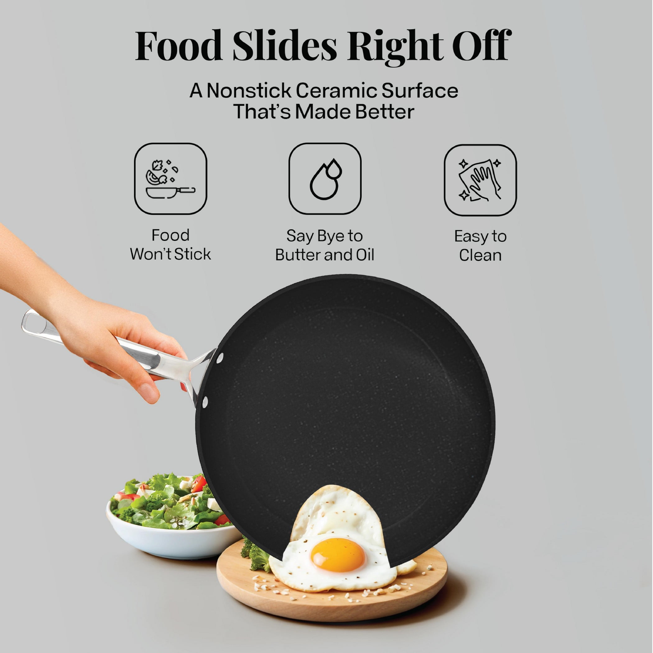 Gotham Steel Hammered 15 Pc Ceramic Pots and Pans Set Non stick, Ceramic Cookware Set with Utensils, Pots and Pans for Cooking, Non Toxic Pot and Pan Set, Kitchen Set, Oven/Dishwasher Safe, Black