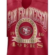 NFL San Francisco 49ers Women's Cotton Red Short Sleeve T-Shirt