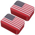 thumbnail image 1 of USHOBE 2Ud Caja De Lata Americana Con Patriótico Para Almacenaje De Y Regalos, 1 of 6