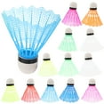 thumbnail image 1 of BEADCEST 20pcs Nylon Shuttlecocks Badminton Shuttlecocks Colorful Assorted Color for Beginners, 1 of 8