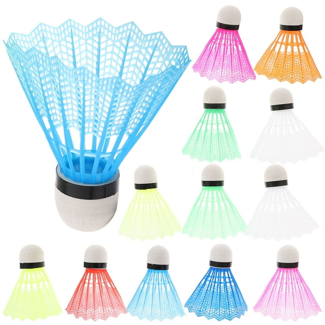 BEADCEST 20pcs Nylon Shuttlecocks Badminton Shuttlecocks Colorful Assorted Color for Beginners