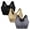 Black+Nude+Gray, variant on 3 Pack Women's Zip Front Sports Bra Wireless Padded Push Up Wirefree Yoga Bras Racerback Workout Gym Bra Top