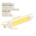 thumbnail image 2 of LED R7S de cerámica de alta potencia, atenuación de 118mm, 15W, COB, doble extremo, Base J T3, 220V, J118, reemplazo para luz halógena en el hogar, 150W, 2 of 3