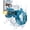 Blue, variant on Mechanical Transforming Electric Water Gun, Automatic Water Blaster with Realistic LED Strobe Light Effects and 32FT Long Range IPX7 Fully Waterproof Space for Adults Summer Pool Beach (Black)