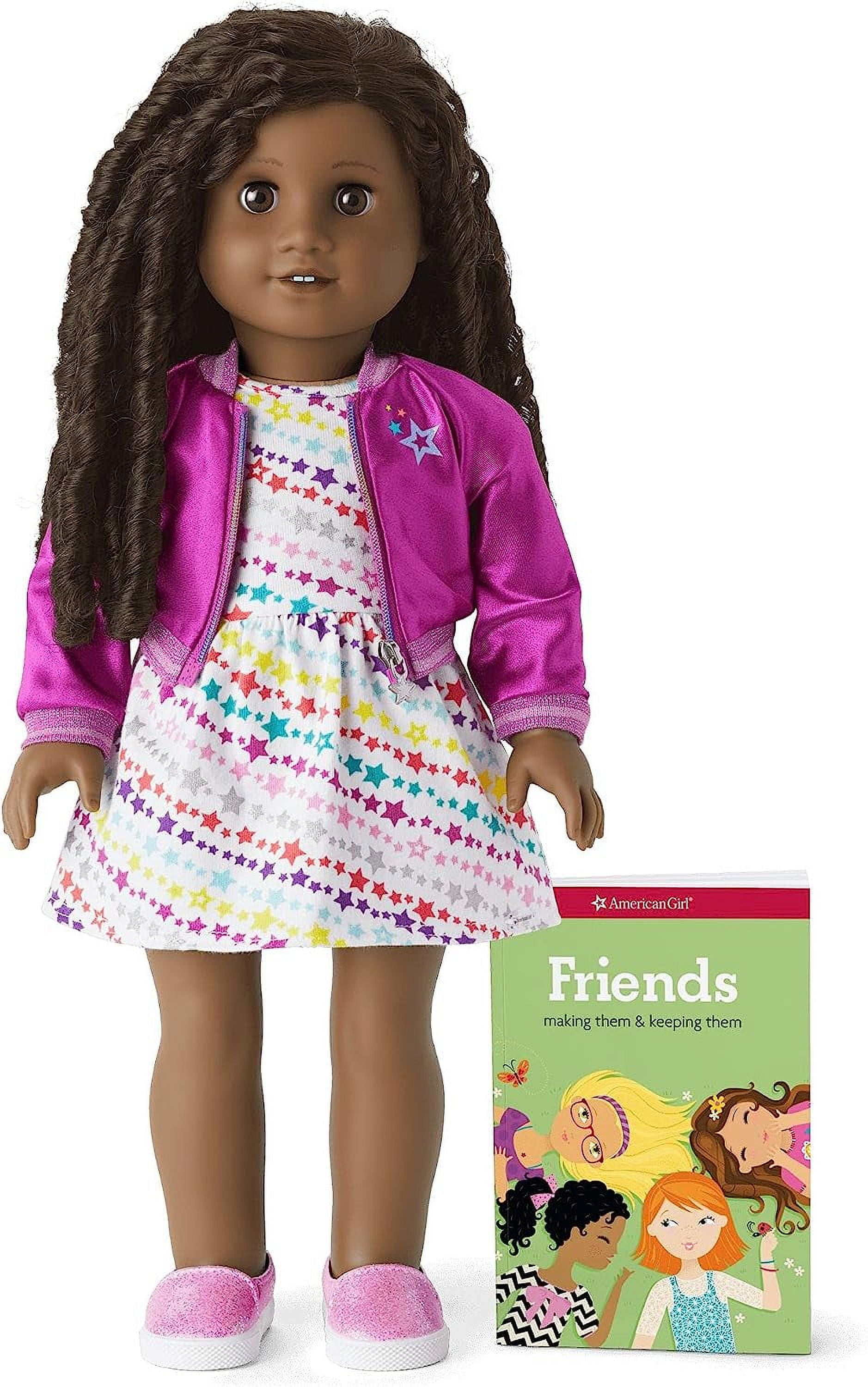 American Girl Doll #67 Black Hair Dark Skin Brown Eyes Beachy Braids Truly Me DN67 18" Doll