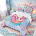 thumbnail image 2 of Manfei 3D-Printed Axolotl Queen Comforter Set,Ocean Animal Comforter Sets Queen,Reversible,3-Piece,1 Comforter and 2 Pillowcases, 2 of 7