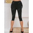 thumbnail image 3 of Pantalones de bolsillo de bolsillo de dos tonos Rosegal Pantalones de talla grande, 3 of 5