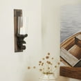 thumbnail image 2 of DecMode Brown Wood Wall Sconce, 2 of 10