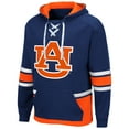 thumbnail image 2 of Men's Colosseum Navy Auburn Tigers Lace Up 3.0 Pullover Hoodie, 2 of 3