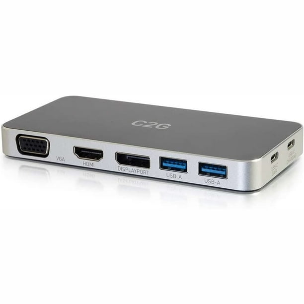 C2G USBC Docking Station with HDMI, DisplayPort, and VGA
