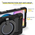 thumbnail image 3 of FJLBDE Case for Samsung Galaxy Tab S6 Lite 10.4 Inch 2024/2022/2020 with 360 Kickstand, Shoulder Strap Carrying Protective Cover, Black, 3 of 6