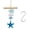Blue, variant on Yihuala Wind Chimes,Handmade Wooden Wind Chimes Hanging Decoration for Garden,Patios, Balconys Yard Lawns