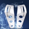thumbnail image 4 of 1 paire de supports de phare de moto en fer, support de montage universel (argent), 4 of 4
