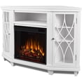 thumbnail image 5 of Real Flame Lynette 56" Corner Electric Fireplace TV Stand in White, 5 of 9