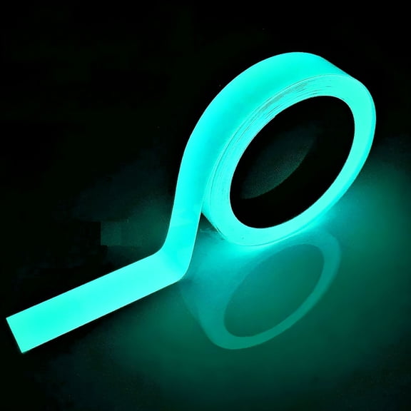 ICERUN Glow in the Dark Tape, 9.8 FT Luminous Photoluminescent Safety Strip, UV Resistant Adhesive Roll for Stairs, Walls, Exits, and Home Decor