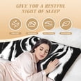 thumbnail image 3 of Bixox Leopard And Zebra 2 Print Body Pillow Cover with Zipper Closure, Cozy Fuzzy Fleece Body Pillow Case Cover 20 x 54 Inches,Long Body Pillow Pillowcase, 3 of 6