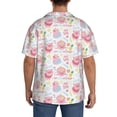 thumbnail image 7 of Goofa Cute Pig Printed Men's Casual Short-sleeved Shirt,Lightweight Breathable Button-down,Summer Casual men's top,Versatile Fashion shirt-Medium, 7 of 7