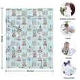 thumbnail image 4 of Blue Highland Cow Lighthouse Beach Pattern Blanket,Comfortable Soft Flannel Throw Blanket,All Season,Warm Lightweight Blankets for Sofa Bed Couch Living Room Chair,30"x40", 4 of 4